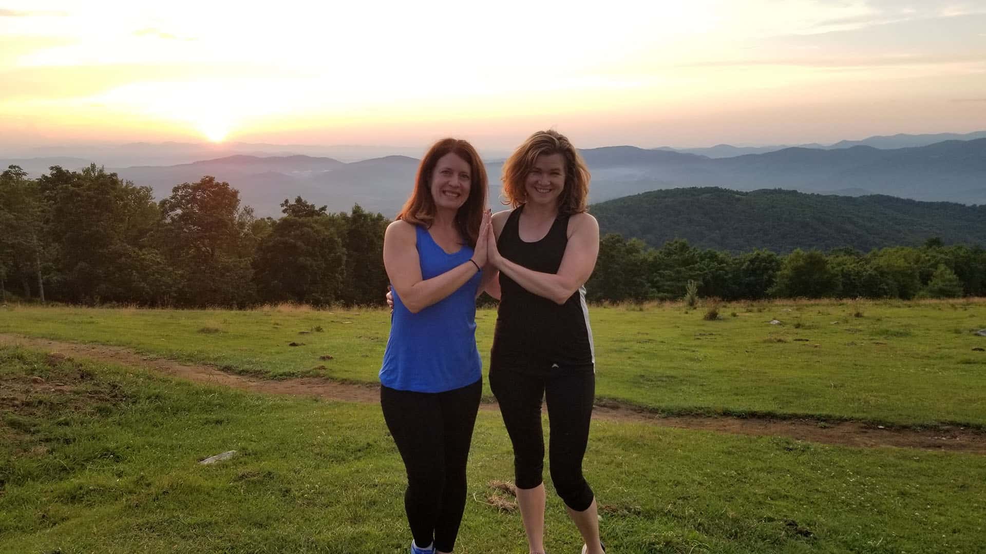 Girls Getaway Sunset Yoga Hike Asheville