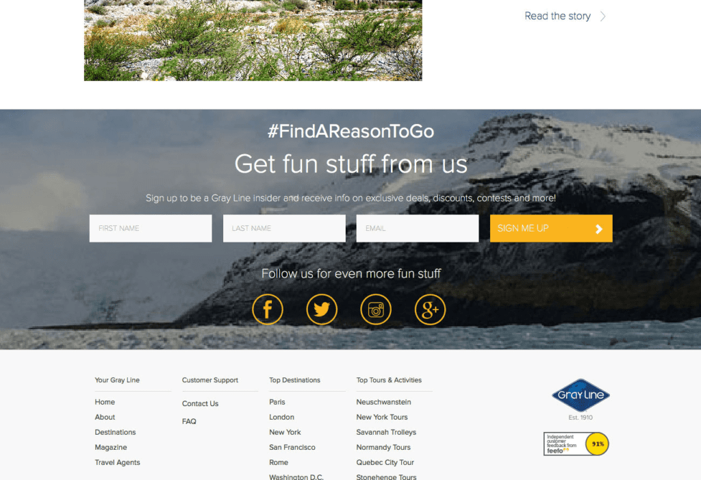 Anatomy of a successful tourism website