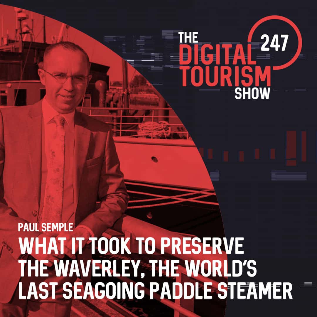 A man in a suit and tie expertly navigates the world of digital marketing for tours and activities.