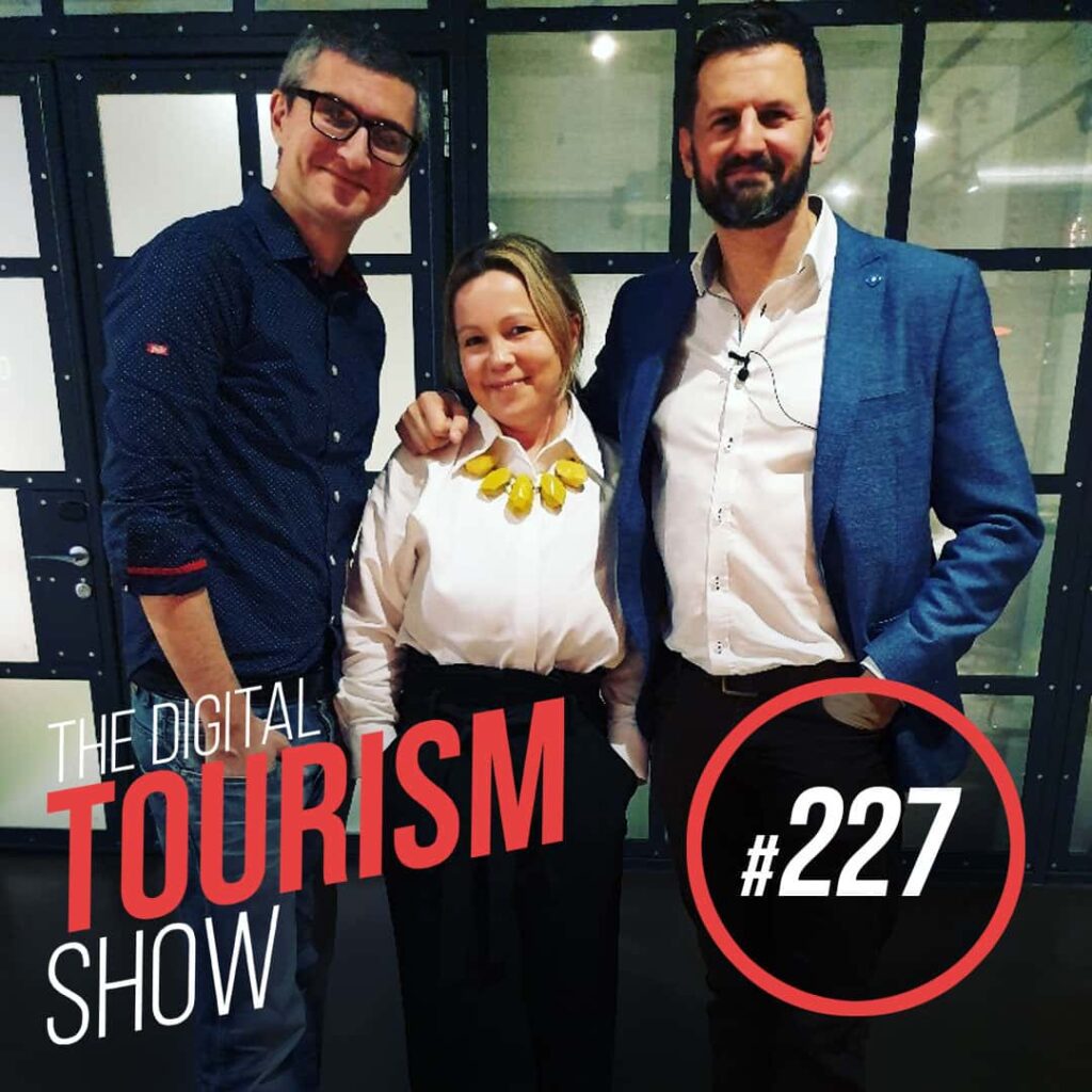 The TMA's digital tourism show featuring a man and a woman.