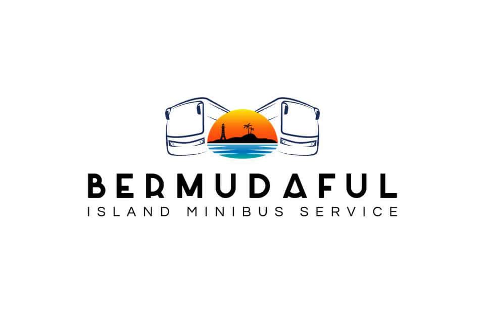 The logo for bermudaful island minibus service, offering Tours and Activities to tourists with the assistance of a Tourism Marketing Agency.