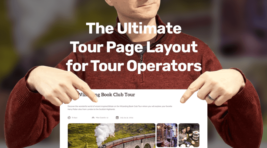 Ultimate tour page Layout for tour operators