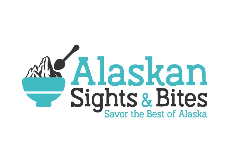 Alaska Tours and Activities (TMA) presents the visually captivating Alaska sights and bites logo, designed to captivate audiences in the realm of digital marketing.