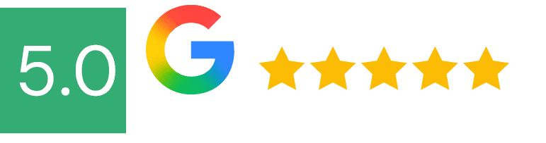 Google rating graphic showing 5.0 score with five gold stars and text ‘Over 100 Five Star Reviews’ — promoted by Tourism Marketing Agency